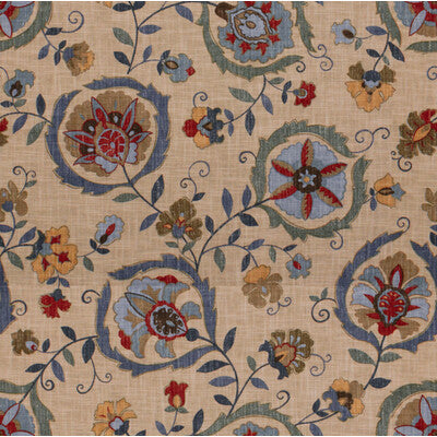 LEE JOFA PRINT MEDALLION / SUZANI / PERSIAN BEIGE,BLUE,GREEN   - 2011130.315.0