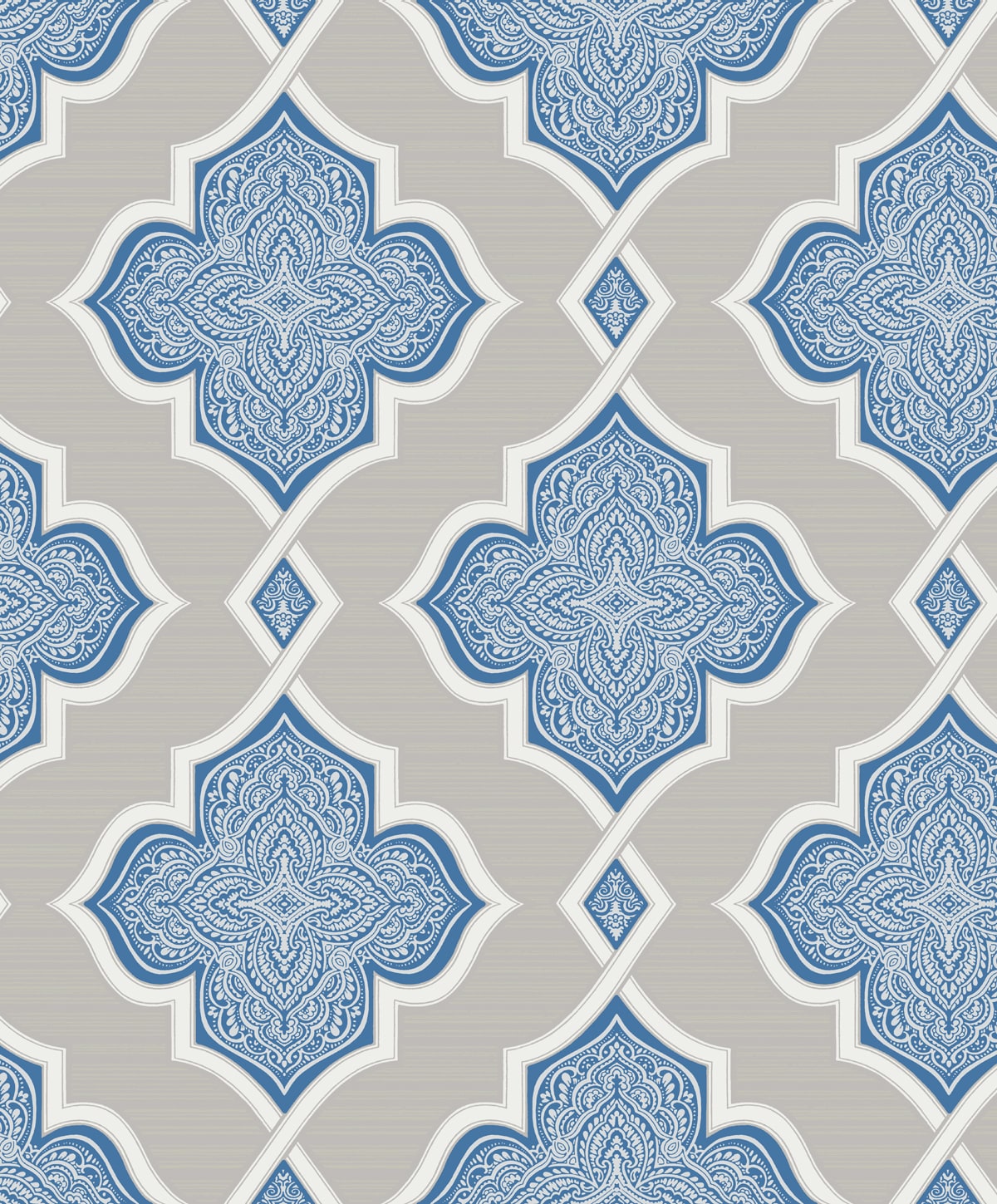 Etten Studios  Trellis Geometric Transitional Silver, Blue, , Glitter   - 2011202
