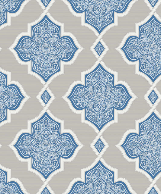 Etten Studios  Trellis Geometric Transitional Silver, Blue, , Glitter   - 2011202