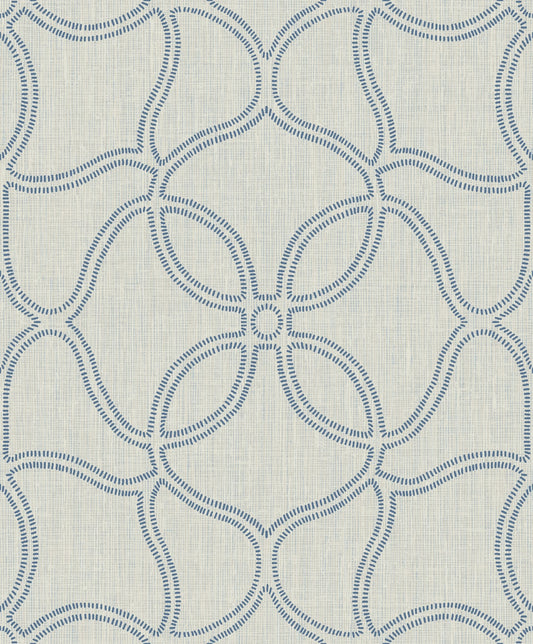 Etten Studios  Geo Lattice Geometric Transitional Ocean Blue , Tan   - 2011502