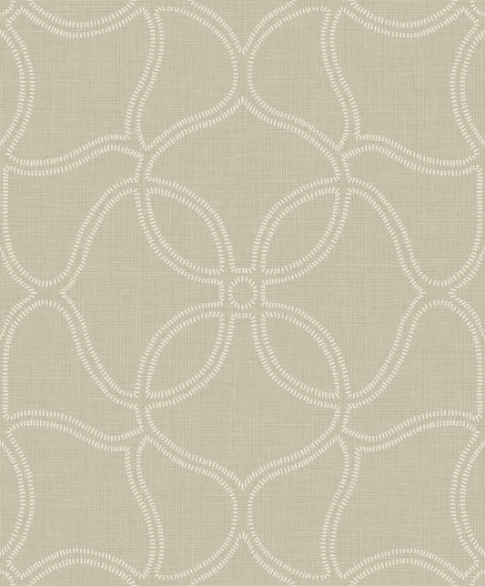Etten Studios  Geo Lattice Geometric Transitional Beige , Ivory   - 2011507