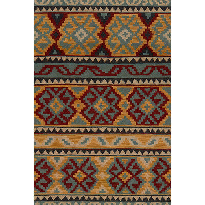 LEE JOFA JACQUARDS IKAT/SOUTHWEST/KILIMS BLUE,YELLOW,BURGUNDY/RED   - 2012112.154.0