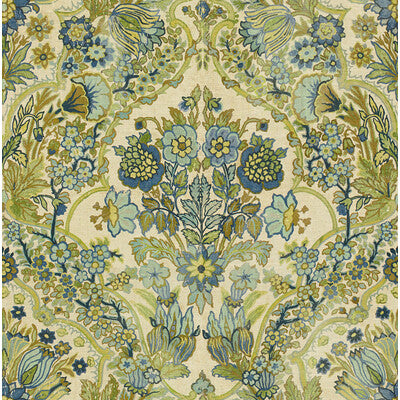 LEE JOFA PRINT MEDALLION / SUZANI / PERSIAN BLUE,GREEN,BEIGE   - 2013134.513.0