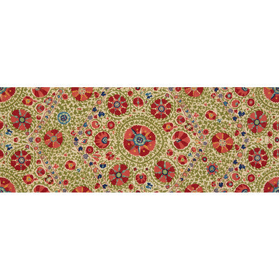 LEE JOFA PRINT MEDALLION / SUZANI / PERSIAN RED,GREEN,   - 2013142.319.0