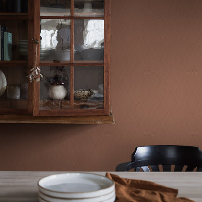 SCHUMACHER  Borastapeter GARBO   TERRACOTTA , GOLD   - 2014