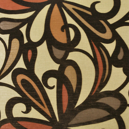 D.V. KAP HOME   24" x 24" Fanfare Pillow - Burgundy Floral    - 2014-B-2424