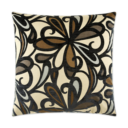 D.V. KAP HOME   24" x 24" Fanfare Pillow - Navy Floral    - 2014-N-2424