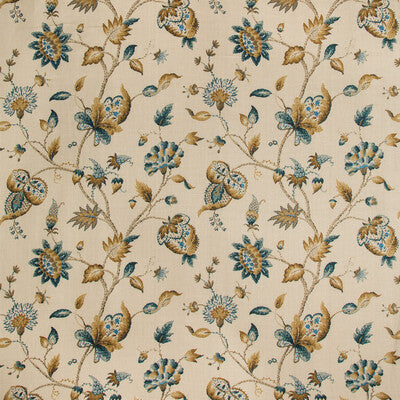 LEE JOFA PRINT JACOBEANS MULTI,TEAL,WHEAT   - 2019105.134.0