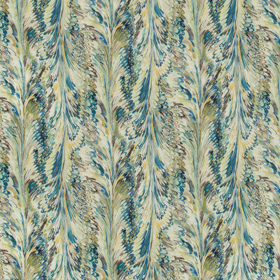 LEE JOFA PRINT MODERN MULTI,TEAL,GOLD   - 2019114.345.0