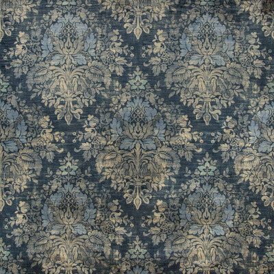 LEE JOFA PRINT DAMASK DARK BLUE,BLUE,   - 2019122.515.0