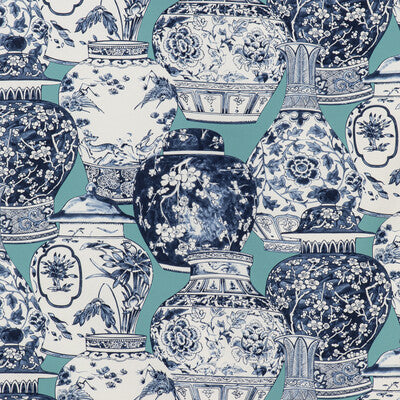 LEE JOFA PRINT NOVELTY MULTI,TURQUOISE,BLUE   - 2020194.1350.0