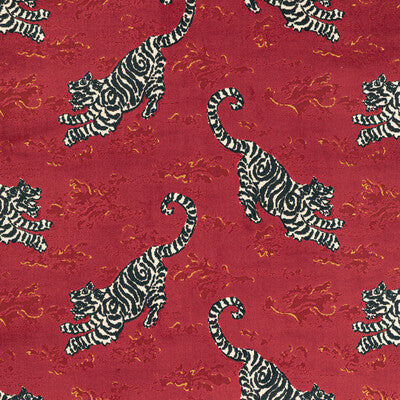 LEE JOFA VELVET ANIMAL/INSECTS BURGUNDY/RED,BURGUNDY/RED,   - 2020200.198.0