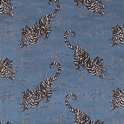 LEE JOFA VELVET ANIMAL/INSECTS BLUE,DARK BLUE,   - 2020200.58.0