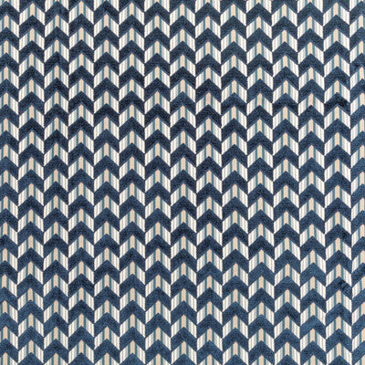 LEE JOFA VELVET GEOMETRIC DARK BLUE,BLUE,BLUE   - 2020207.50.0