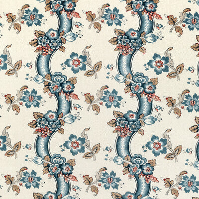 LEE JOFA PRINT JACOBEANS BLUE,BLUE,RED   - 2020217.519.0