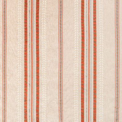 LEE JOFA EMBROIDERY STRIPES RUST,BLUE,   - 2020223.24.0