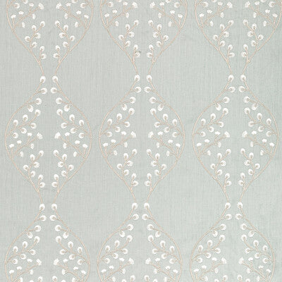 LEE JOFA EMBROIDERY LATTICE/SCROLLWORK TEAL,WHITE,TEAL   - 2021129.13.0