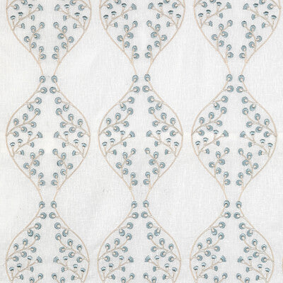 LEE JOFA EMBROIDERY LATTICE/SCROLLWORK BLUE,WHITE,BLUE   - 2021130.516.0