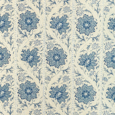 LEE JOFA LINEN BOTANICAL & FLORAL IVORY,INDIGO,BLUE   - 2022102.5.0