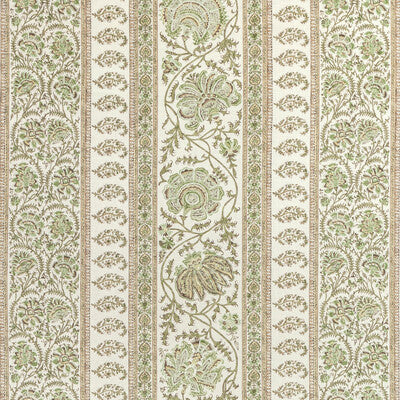 LEE JOFA LINEN STRIPES IVORY,GREEN,BROWN   - 2022106.316.0