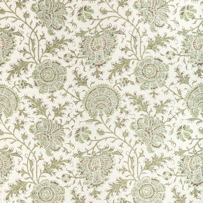 LEE JOFA LINEN BOTANICAL & FLORAL IVORY,GREEN,BROWN   - 2022108.316.0