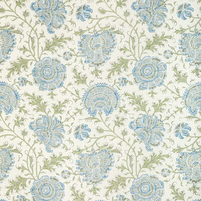 LEE JOFA LINEN BOTANICAL & FLORAL IVORY,GREEN,BLUE   - 2022108.530.0