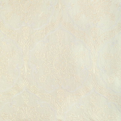 LEE JOFA EMBROIDERY DAMASK IVORY,WHITE,   - 2022110.1.0