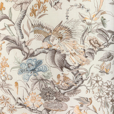 LEE JOFA PRINT BOTANICAL & FLORAL BROWN,YELLOW,GREY   - 2022116.1211.0