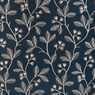 LEE JOFA EMBROIDERY BOTANICAL & FLORAL BLUE,DARK BLUE,BLUE   - 2023144.50.0