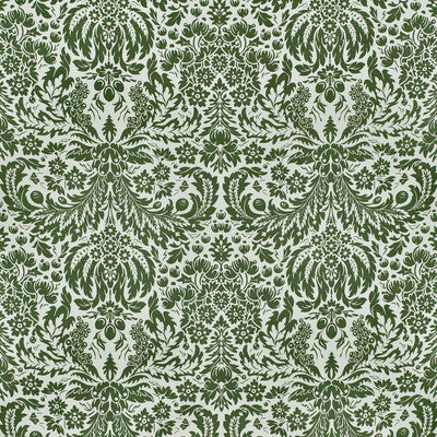 LEE JOFA LINEN DAMASK GREEN,IVORY,   - 2024104.31.0