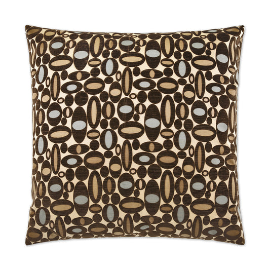 D.V. KAP HOME   24" x 24" Centric Pillow - Aqua Geometric    - 2039-A-2424