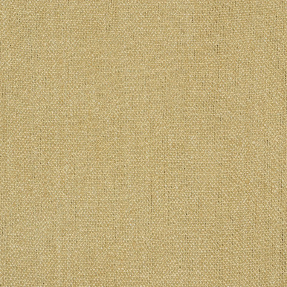 Warm beige linen fabric close-up with visible weave; rustic textile for upholstery or garments.