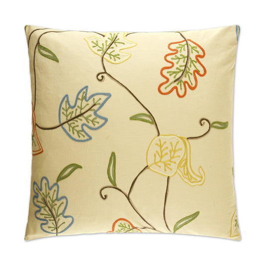D.V. KAP HOME   24" x 24" Chennai Pillow Floral    - 2046-2424