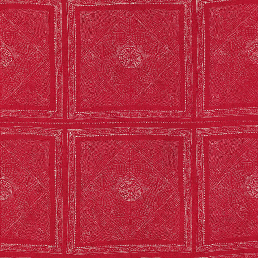 SCHUMACHER  RAOUL TEXTILES CHUNARI PRINTS PRINTS CARMINE   - 204N40