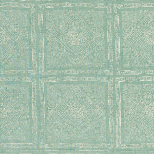 SCHUMACHER  RAOUL TEXTILES CHUNARI PRINTS PRINTS SAGE BLUE   - 204N64