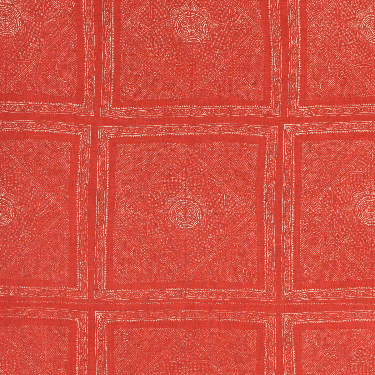 SCHUMACHER  RAOUL TEXTILES CHUNARI PRINTS PRINTS PERSIMMON   - 204N79