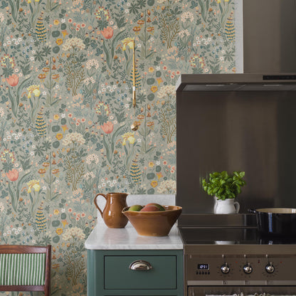 SCHUMACHER  Borastapeter BLOMSTERHAV   TAUPE   - 2054