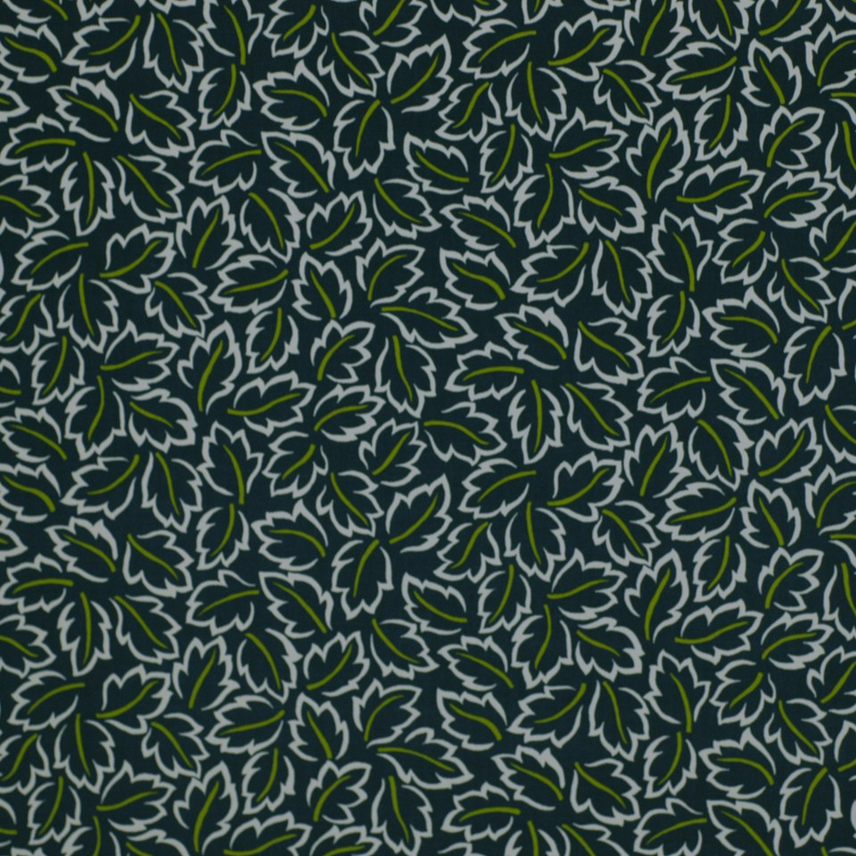 Robert Allen @ Home Baja Leaves | Navy  Drapery     - 207636