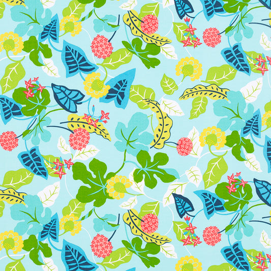 Robert Allen @ Home Baja Floral | Turquoise  Drapery     - 207644