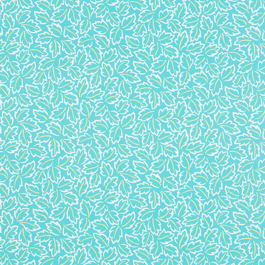 Robert Allen @ Home Baja Leaves | Turquoise  Drapery     - 207647