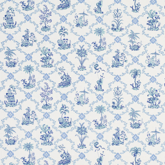 SCHUMACHER  RAOUL TEXTILES CHINOIS BY RAOUL PRINTS PRINTS DELFT   - 207B39