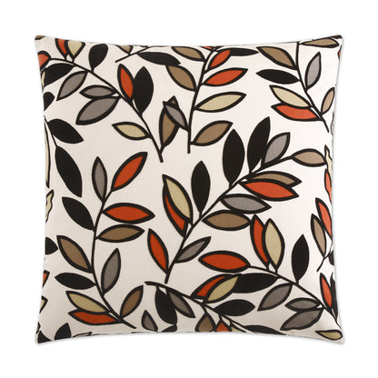 D.V. KAP HOME   24" x 24" Kirby Pillow - Ebony Floral    - 2081-E-2424