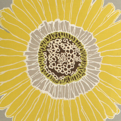 D.V. KAP HOME   24" x 24" Sunshine Pillow - Grey Floral    - 2085-G-2424