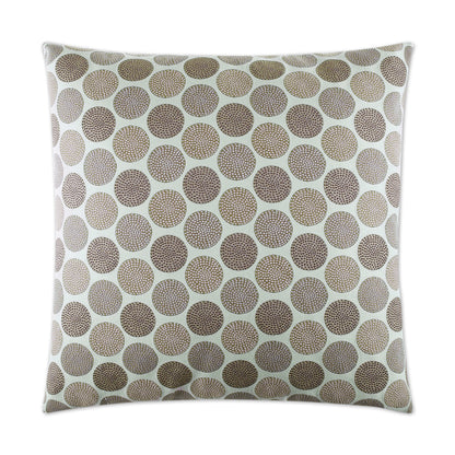 D.V. KAP HOME   24" x 24" Circadian Pillow - Seaglass Circular - Dots    - 2087-S-2424