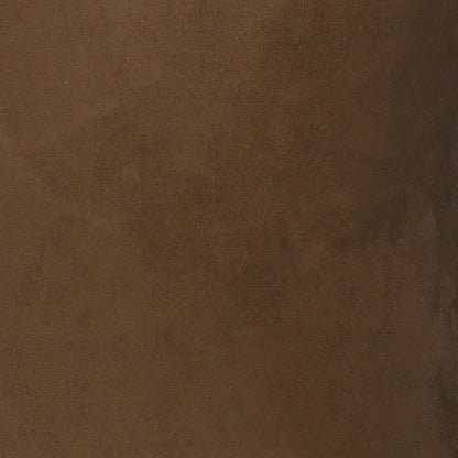 Chocolate solid suede pillow with a soft, velvety texture; 24" x 24".