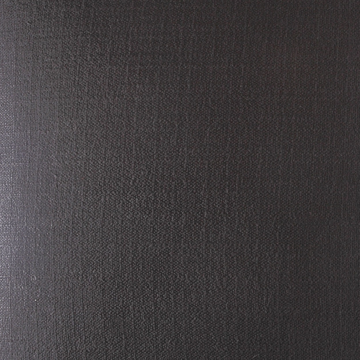 Close-up of black textured fabric with a fine weave and matte finish, versatile for upholstery or apparel.