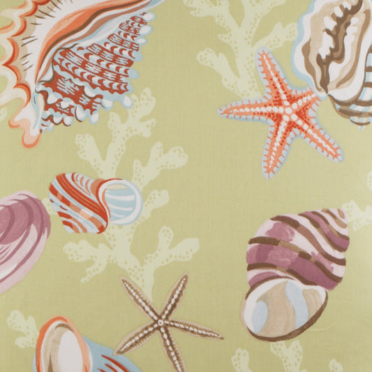 D.V. KAP HOME 2102-YARD Coral Beach Fabric Beach  Green   - Coral Beach