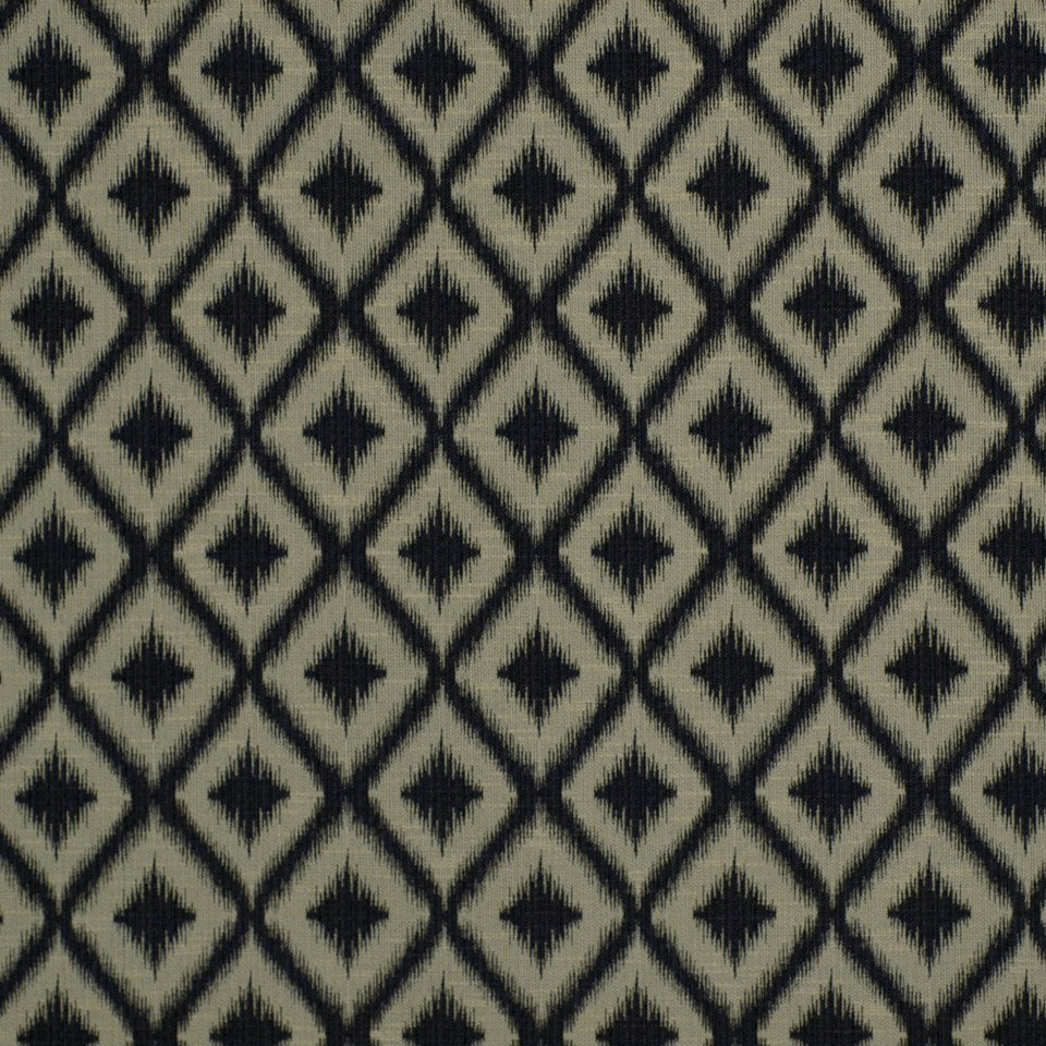 Robert Allen @ Home Ikat Fret | Charcoal  Upholstery     - 210545