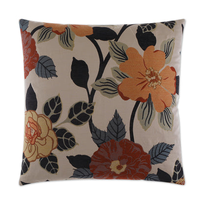 D.V. KAP HOME   24" x 24" Lindita Pillow Floral    - 2127-2424
