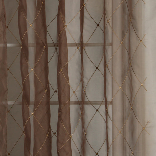 Robert Allen Lined Diamonds | Driftwood  Drapery     - 213134